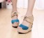 Sepatu Wanita Blue Bahan Syntetic